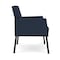 Lesro Mystic Lounge Reception Guest Chair, Black, RF Blueberry Upholstery ML1101 - alternate 3